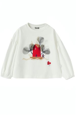 T-shirt girocollo in cotone IL GUFO | TA257M00941049